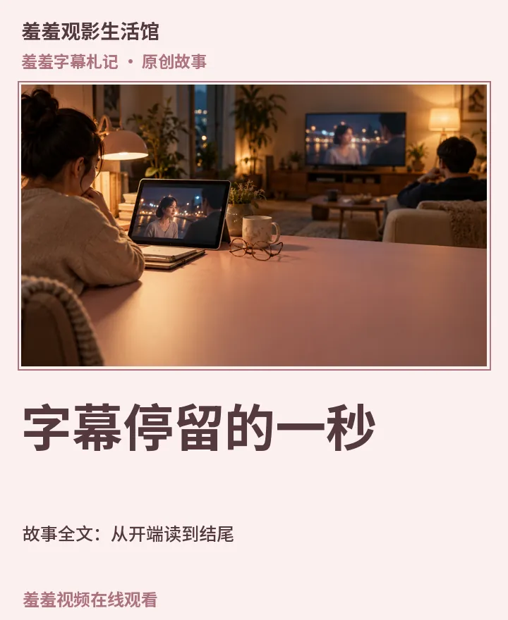 羞羞视频在线观看相关原创故事《字幕停留的一秒》故事全文：从开端读到结尾封面：羞羞字幕札记场景与中文标题