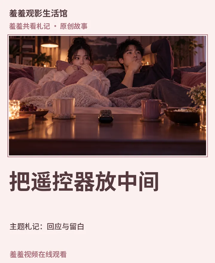 羞羞视频在线观看相关原创故事《把遥控器放中间》主题札记：回应与留白封面：羞羞共看札记场景与中文标题
